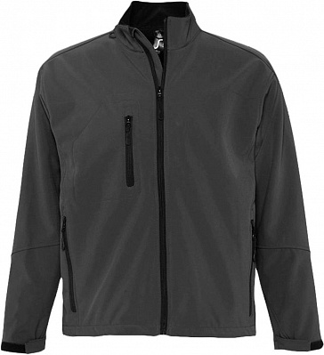 Куртка мужская на молнии Relax 340, темно-серая (Серый)