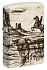 Зажигалка ZIPPO Western Design с покрытием 540 Matte, латунь/сталь, белая, 38x13x57 мм - Фото 1
