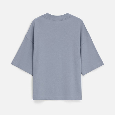 Футболка оверсайз унисекс T9, серая