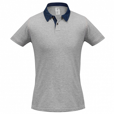 Рубашка поло мужская DNM Forward серый меланж (Серый меланж)