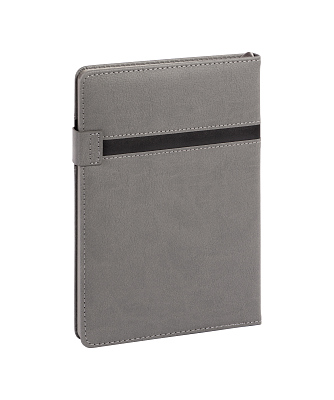 Ежедневник недатированный "Бари", формат А5, серый с черным