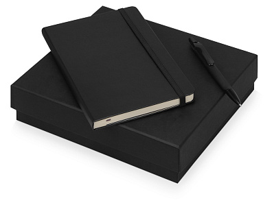 Подарочный набор Moleskine Sherlock с блокнотом А5 и ручкой (Черный)