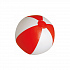 SUNNY Мяч пляжный надувной; бело-красный, 28 см, ПВХ - Фото 1