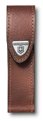 Чехол на ремень VICTORINOX для ножей 111 мм толщиной 2-4 уровня, кожаный  (Коричневый)