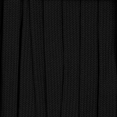 Плоский шнур Cord S, белый, 20 см (Чёрный)