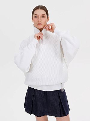 Джемпер Siluetti Birne, молочно-белый