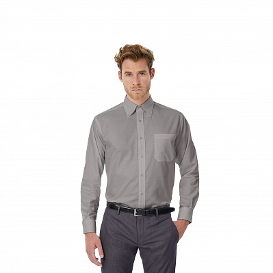 Рубашка мужская с длинным рукавом Oxford LSL/men  (Серый)