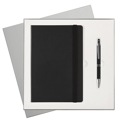 Подарочный набор Rain BtoBook  (ежедневник, ручка) (Черный)