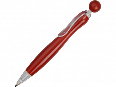 Ручка пластиковая шариковая Naples (Красный/прозрачный)