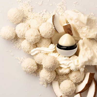 Бальзам для губ, кокос и сливки