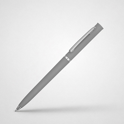 Ручка пластиковая шариковая Navi soft-touch (Серый)