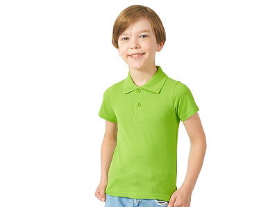Рубашка поло First детская (Зеленое яблоко)