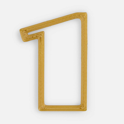 Подвеска Symbol 3D-печать на заказ цифра 1 Подвеска Symbol 3D-печать на заказ цифра 1