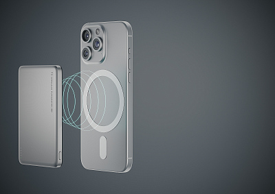 Беспроводной магнитный ПЗУ Olmio QM-15, темно-серый