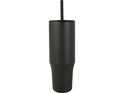 Герметичная термокружка Brady с силиконовой трубочкой, переработанная сталь, 900 мл