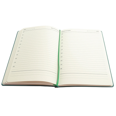 Ежедневник A5 недатированный Franco в мягком переплёте, бутылочно-зеленый