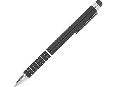 Ручка-стилус металлическая шариковая CANAIMA (Черный)