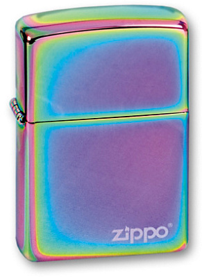 Зажигалка ZIPPO Classic лого с покрытием Spectrum™, латунь/сталь,разноцветная,глянцевая, 38x13x57 мм (Разноцветный)