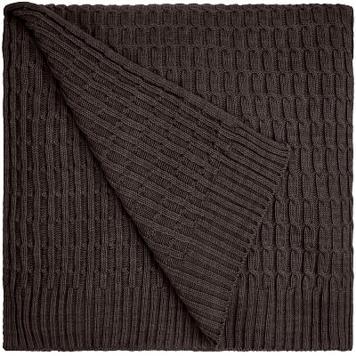 Плед Slumberland, коричневый меланж