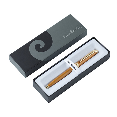 Ручка шариковая Pierre Cardin ECON, цвет - золотистый. Упаковка Е-2