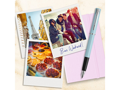 Ручка перьевая Allure Blue CT