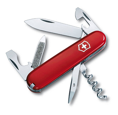 Нож перочинный VICTORINOX Sportsman, 84 мм, 13 функций  (Красный)