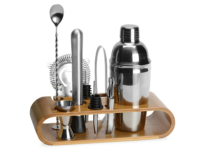 Набор для приготовления коктейлей Bartender (Серебристый, светло-коричневый) Набор для приготовления коктейлей Bartender (Серебристый, светло-коричневый)