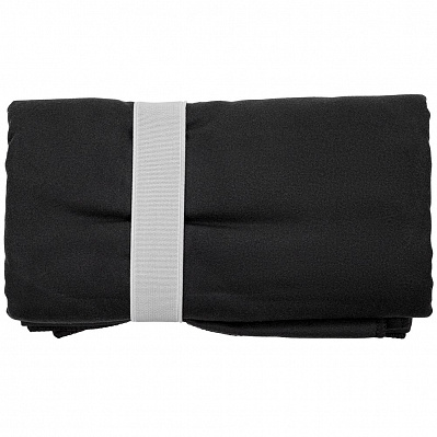 Спортивное полотенце Vigo Medium, черное (Черный)