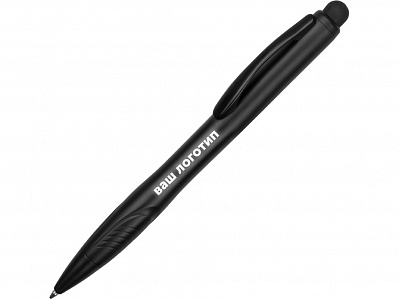 Ручка-стилус шариковая Light с подсветкой (Черный)
