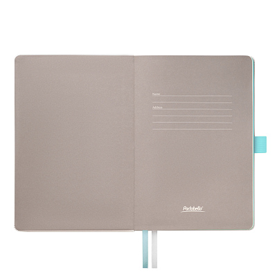 Ежедневник Arctic недатированный, белый/бирюзовый