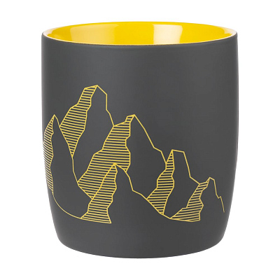 Кружка Surprise Touch с покрытием софт-тач, желтая