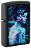 Зажигалка ZIPPO Cyborg Woman с покрытием Black Light, латунь/сталь, черная, матовая 38x13x57 мм - Фото 1