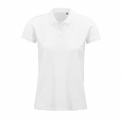 Рубашка поло женская PLANET WOMEN 170 из органического хлопка (Белый)