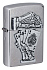 Зажигалка ZIPPO Dead Mans Hand с покрытием Street Chrome, латунь/сталь, серебристая, 38x13x57 мм - Фото 1