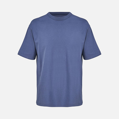 Футболка оверсайз мужская Boxy Men, черная (Синий)