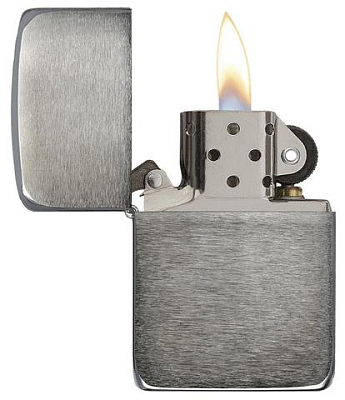 Зажигалка ZIPPO 1941 Replica ™ с покрытием Black Ice ®, латунь/сталь, чёрная, глянцевая, 38x13x57 мм