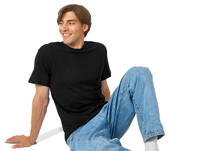 Футболка из текстурного джерси Portofino, унисекс