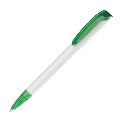 Ручка шариковая JONA T, белый/оранжевый прозрачный#  (Белый с зеленым)