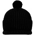 Вязаная шапка с козырьком Peaky, черная - Фото 4
