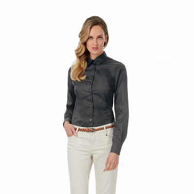 Рубашка женская с длинным рукавом Sharp LSL/women  (Темно-серый)