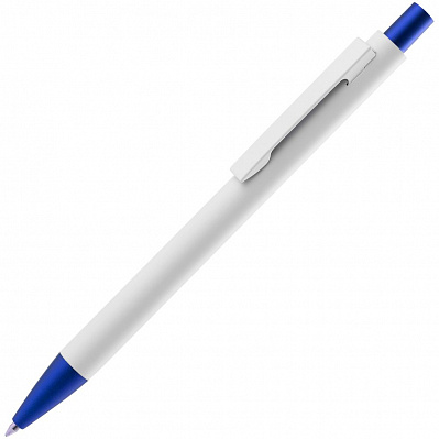 Ручка шариковая Chromatic White белая с синим