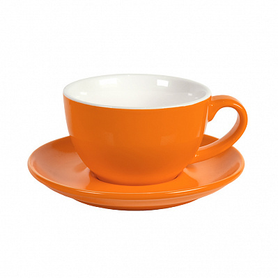 Чайная/кофейная пара CAPPUCCINO (Оранжевый)