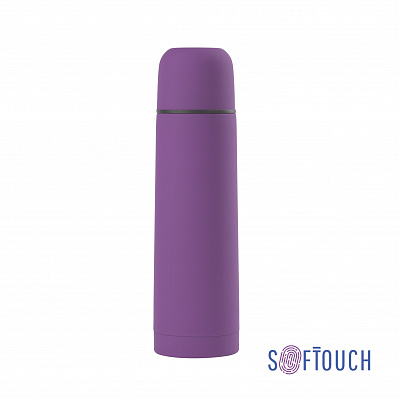 Термос "Крит" 500 мл, покрытие soft touch  (Фиолетовый)