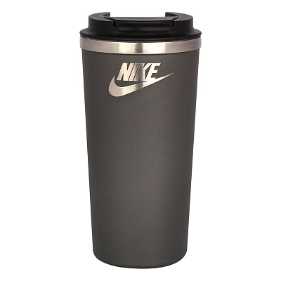 Термокружка вакуумная Палермо (Palermo), серая, матовая поверхность