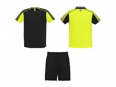 Спортивный костюм Juve, унисекс (Неоновый желтый/черный)