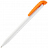Ручка шариковая Favorite, белая с оранжевым - Фото 1