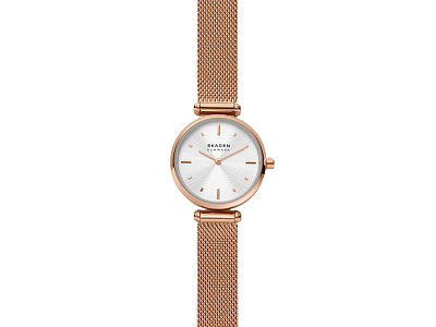 Часы наручные, женские (Корпус- розовое золото, циферблат- белый, крепление- розовое золото)