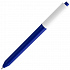 Ручка шариковая Pigra P03 Mat, темно-синяя с белым - Фото 2