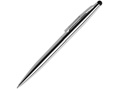 Ручка шариковая металлическая Glory со стилусом (Серебристый)