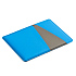 Чехол для карт Simply с тремя косыми карманами, голубой/серый, PU - Фото 2